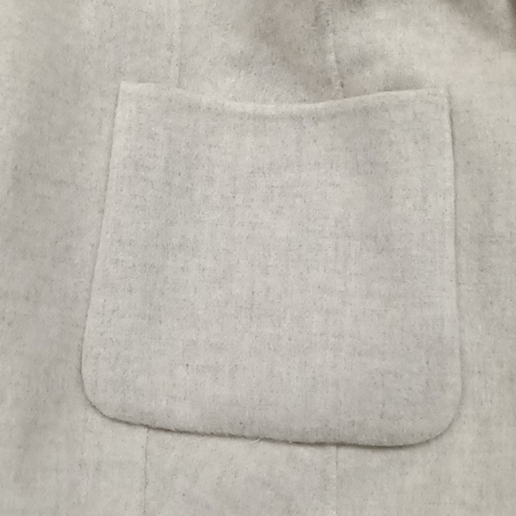 🆕Talbots | Double-Faced Wool Blend Blazer Jacket Heathered Cream Color Size 12 - Picture 10 of 10